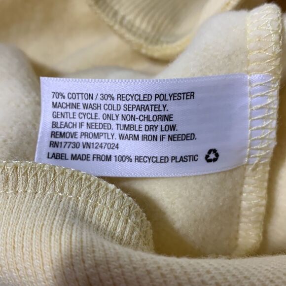 FUTURE Collective crop sweatshirt with boning NWOT pale yellow women’s size 3X - Picture 4 of 7